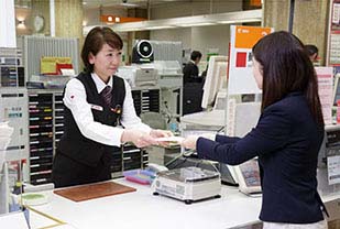 郵便局　サンプリング